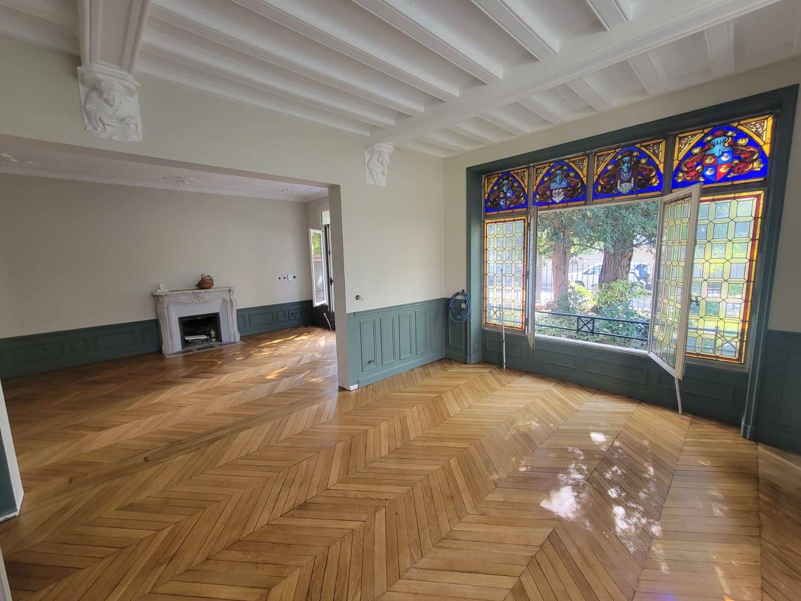 Parquet massif en Point de Hongrie à Chatou