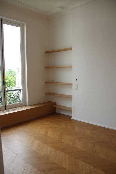 Rénovation parquet massif Pointe de Hongrie à Vaucresson